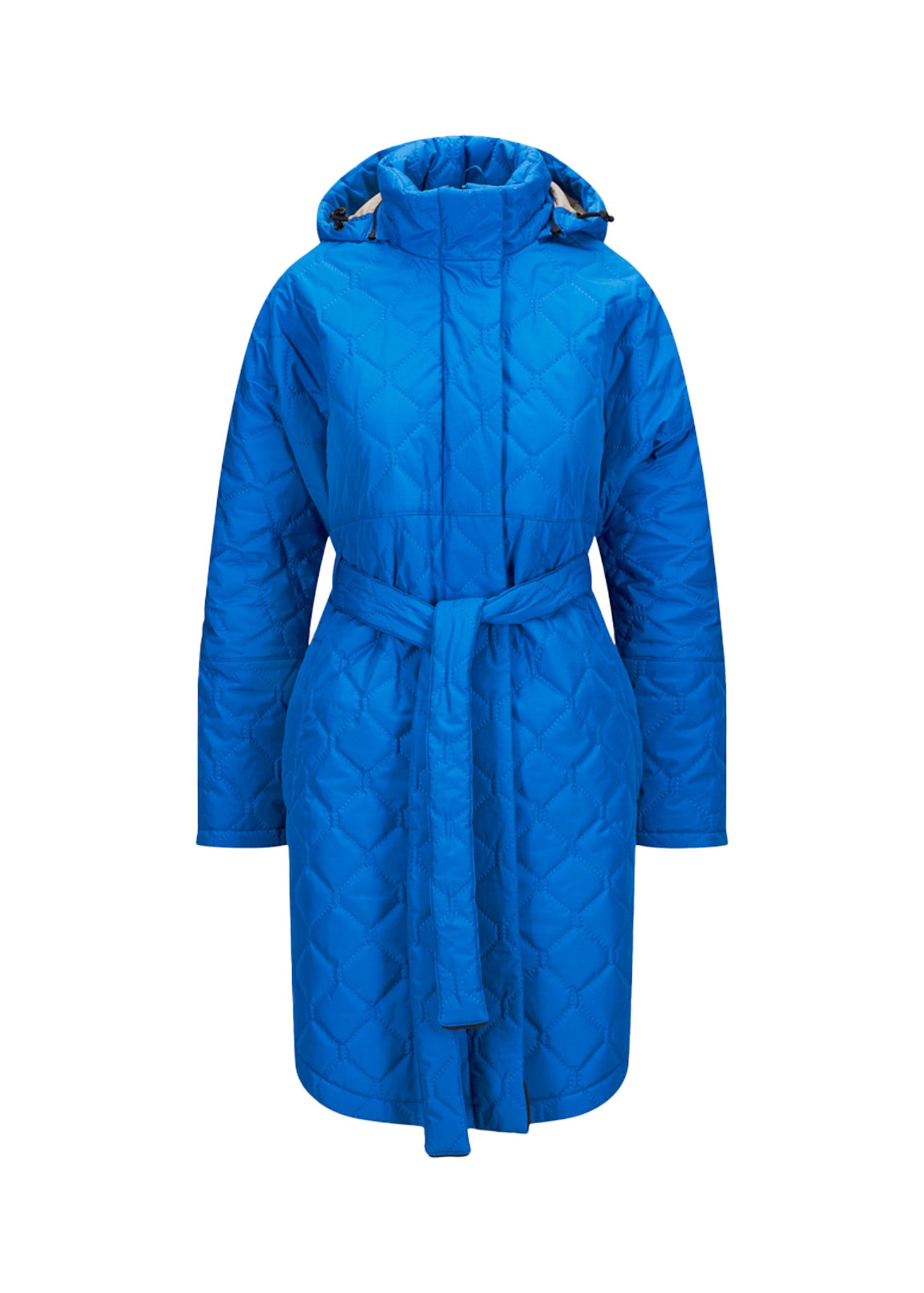 BRGN Quilted Bris Poncho Coats 745 Palace Blue