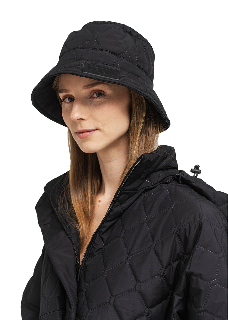 BRGN by Lunde & Gaundal Quilted Bucket Hat Accessories 095 New Black