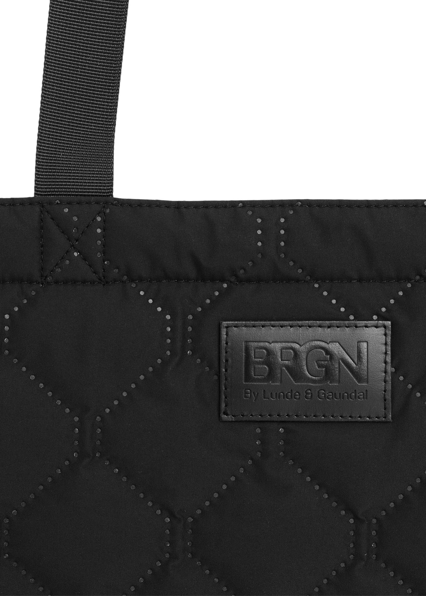 BRGN by Lunde & Gaundal Quilted Tote Bag Accessories 095 New Black