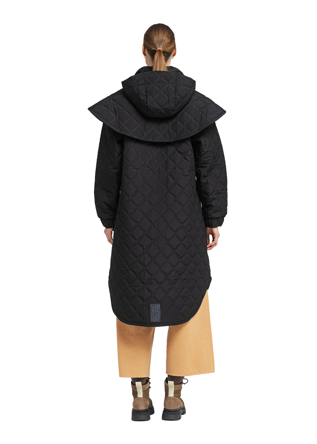 BRGN by Lunde & Gaundal Quilted Tyfon Coat Coats 095 New Black