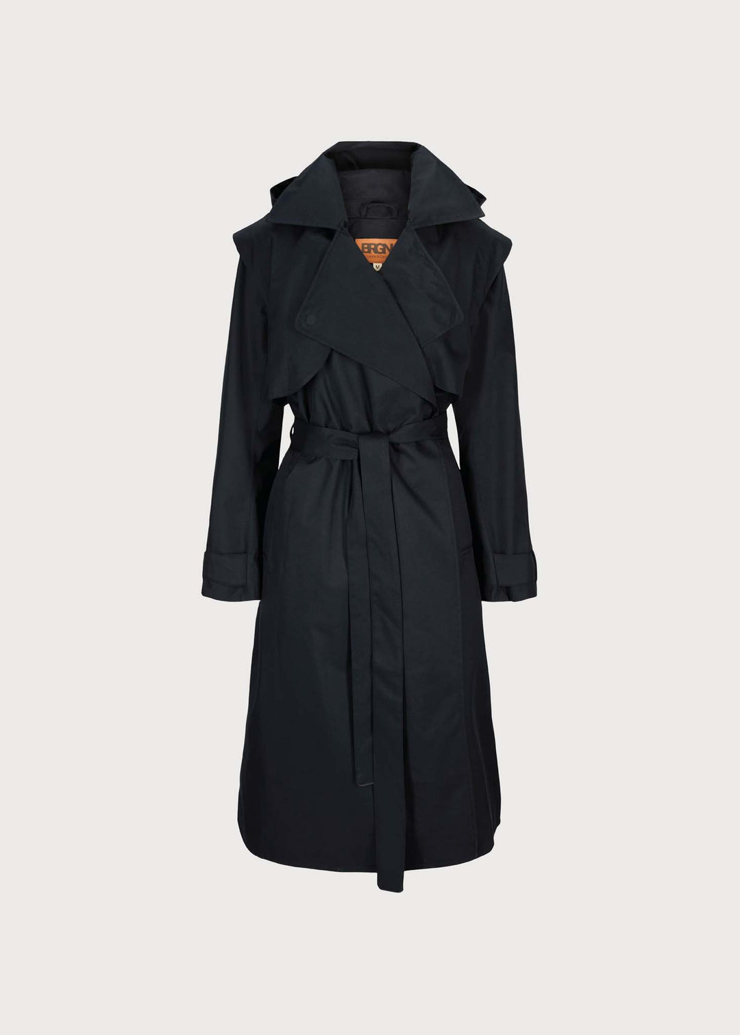 BRGN Regndråpe Trench Coat Coats 095 New Black