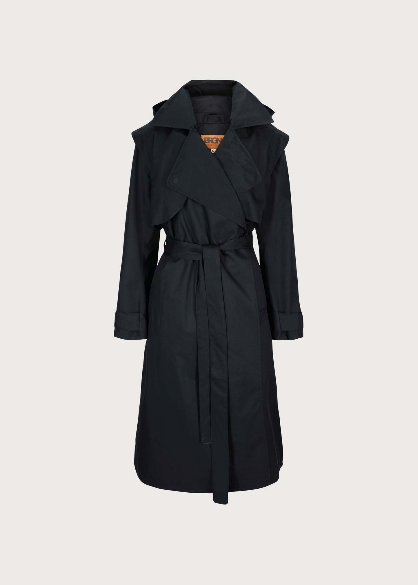 BRGN Regndråpe Trench Coat Coats 095 New Black