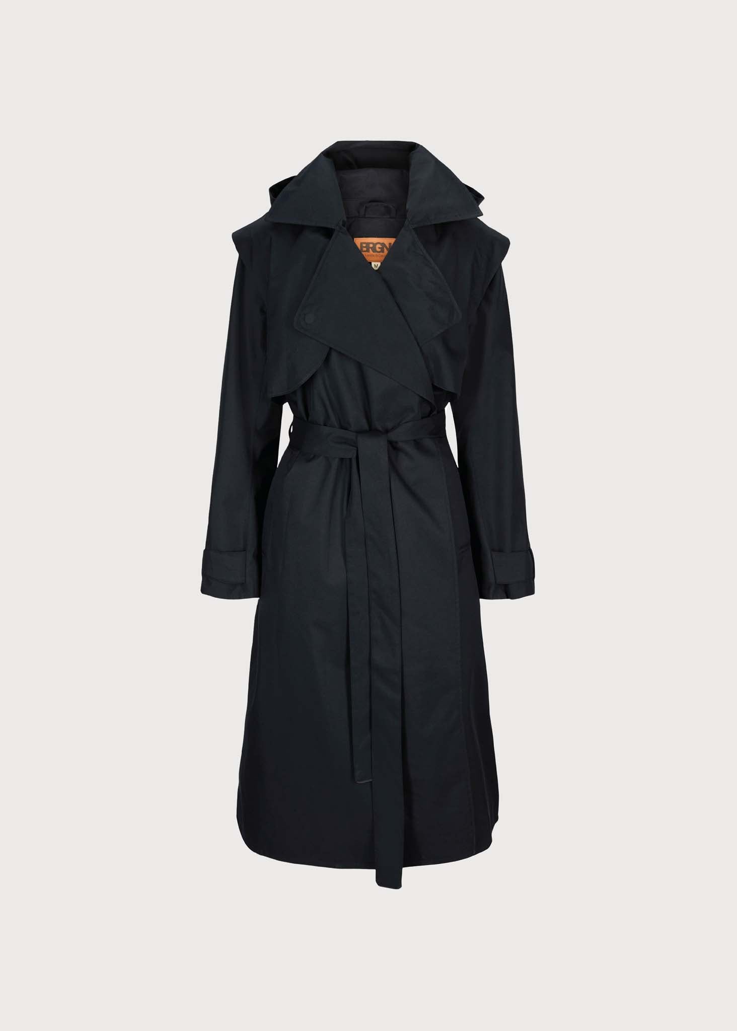 BRGN Regndråpe Trench Coat Coats 095 New Black