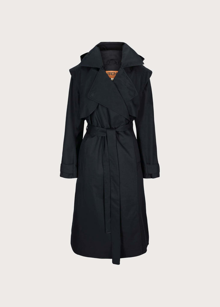 BRGN Regndråpe Trench Coat Coats 095 New Black