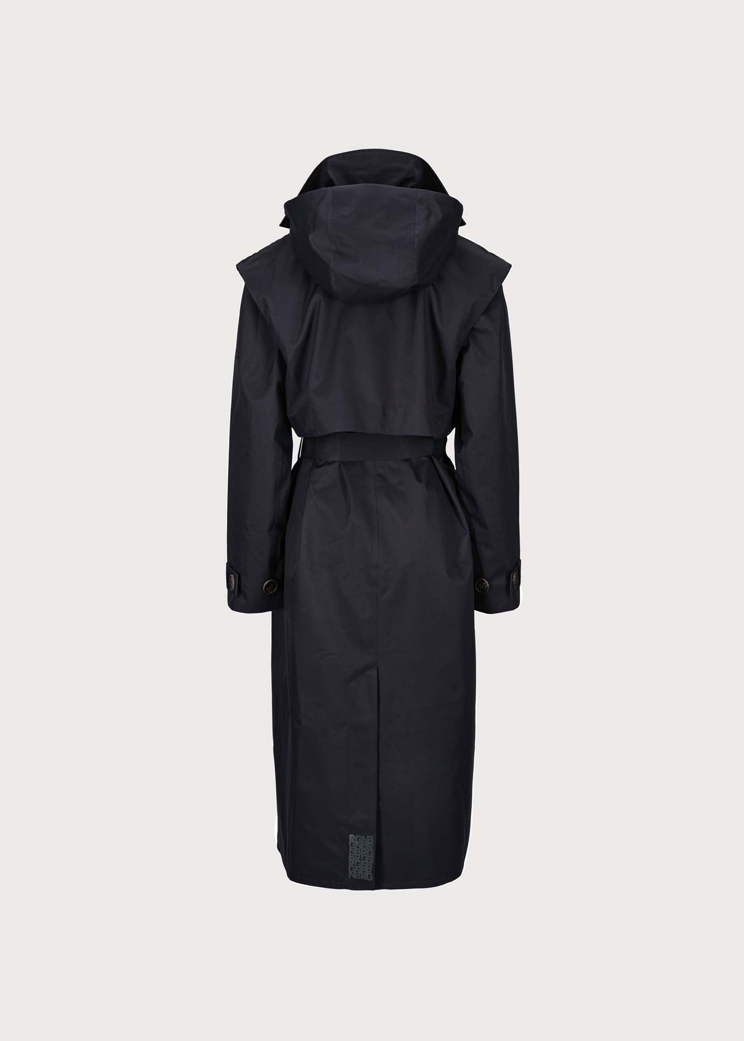 BRGN Regndråpe Trench Coat Coats 095 New Black