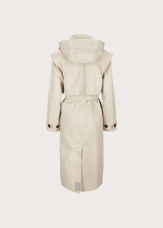 BRGN Regndråpe Trench Coat Coats 135 Sand