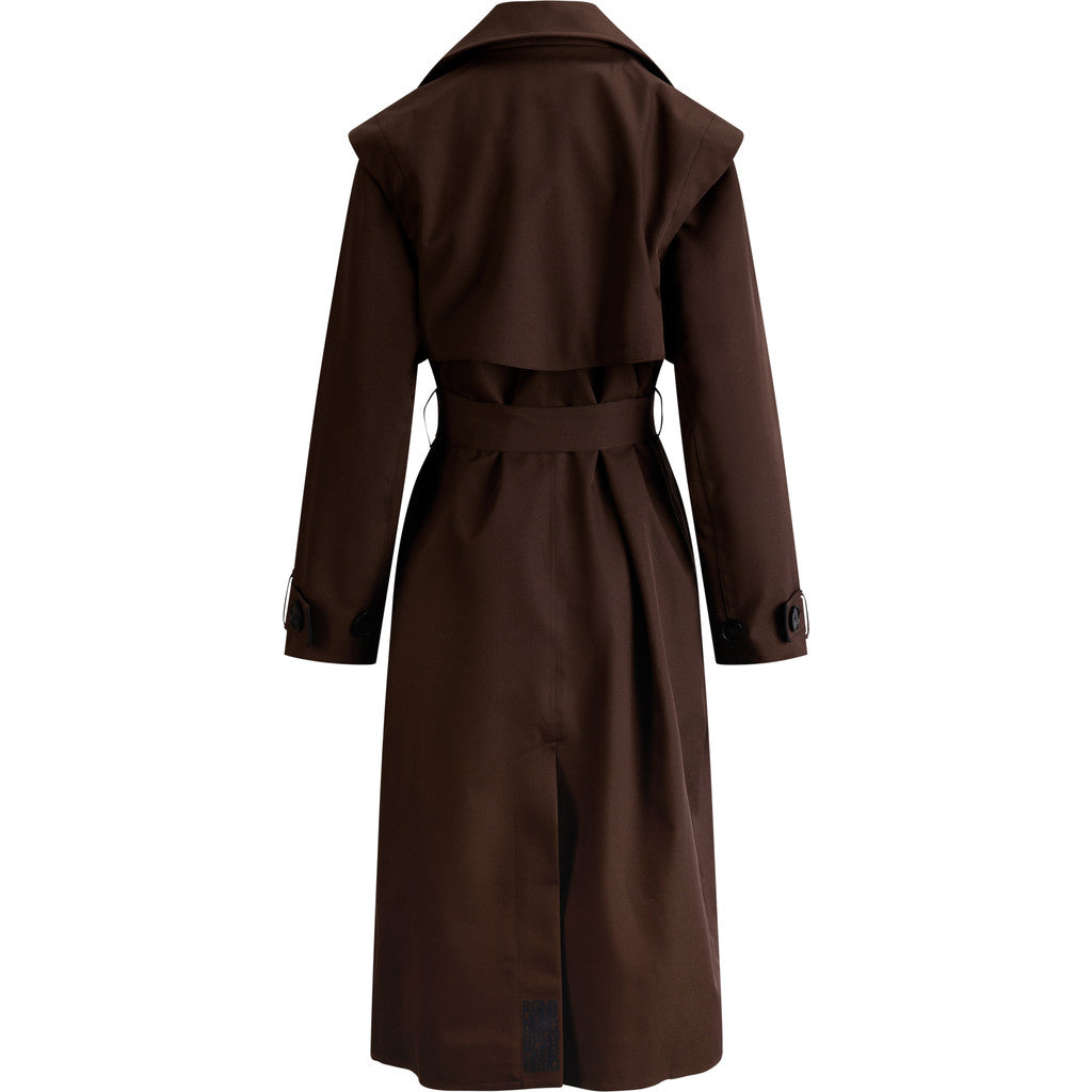 BRGN Regndråpe Trench Coat Coats 185 Brown