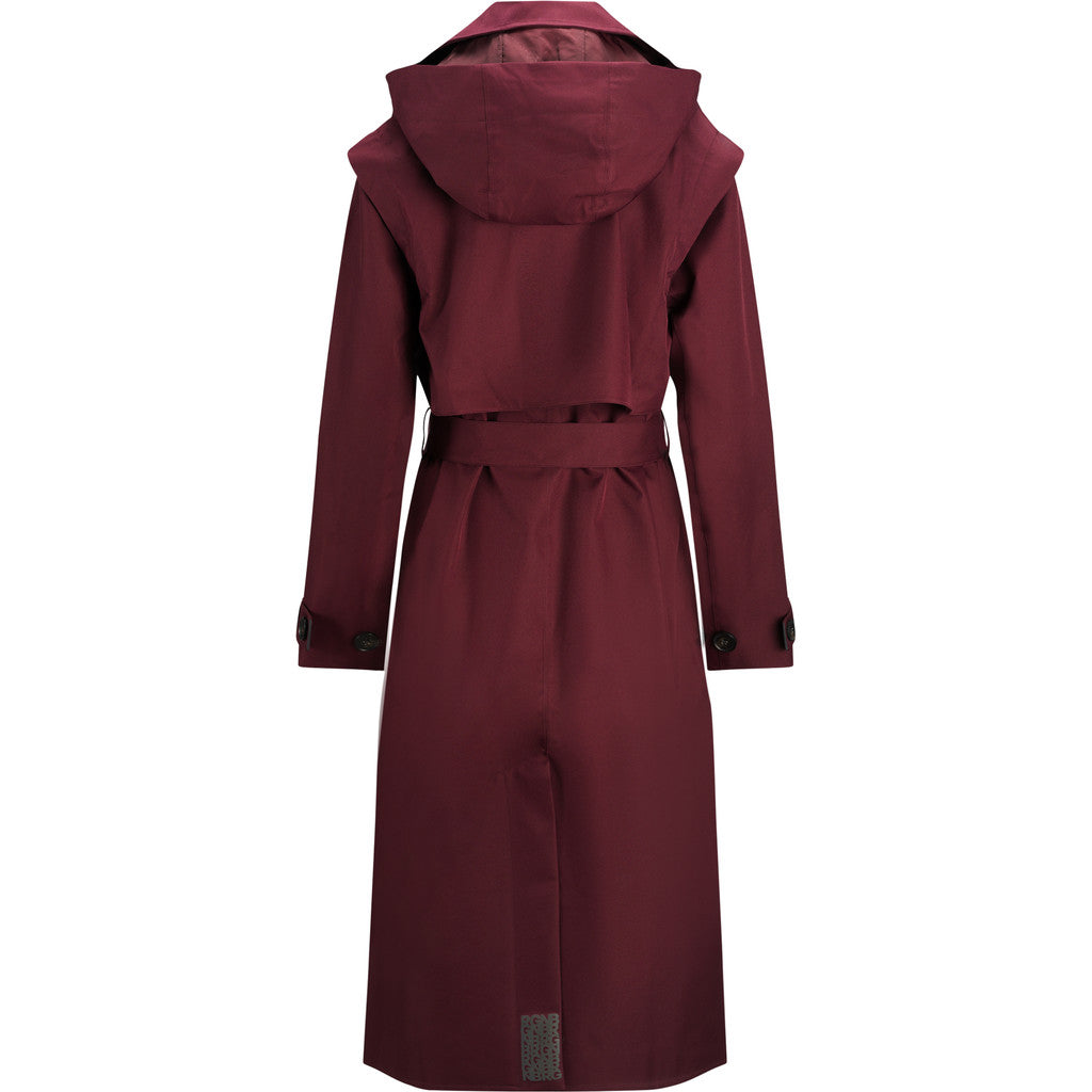 BRGN Regndråpe Trench Coat Coats 475 Wine Red