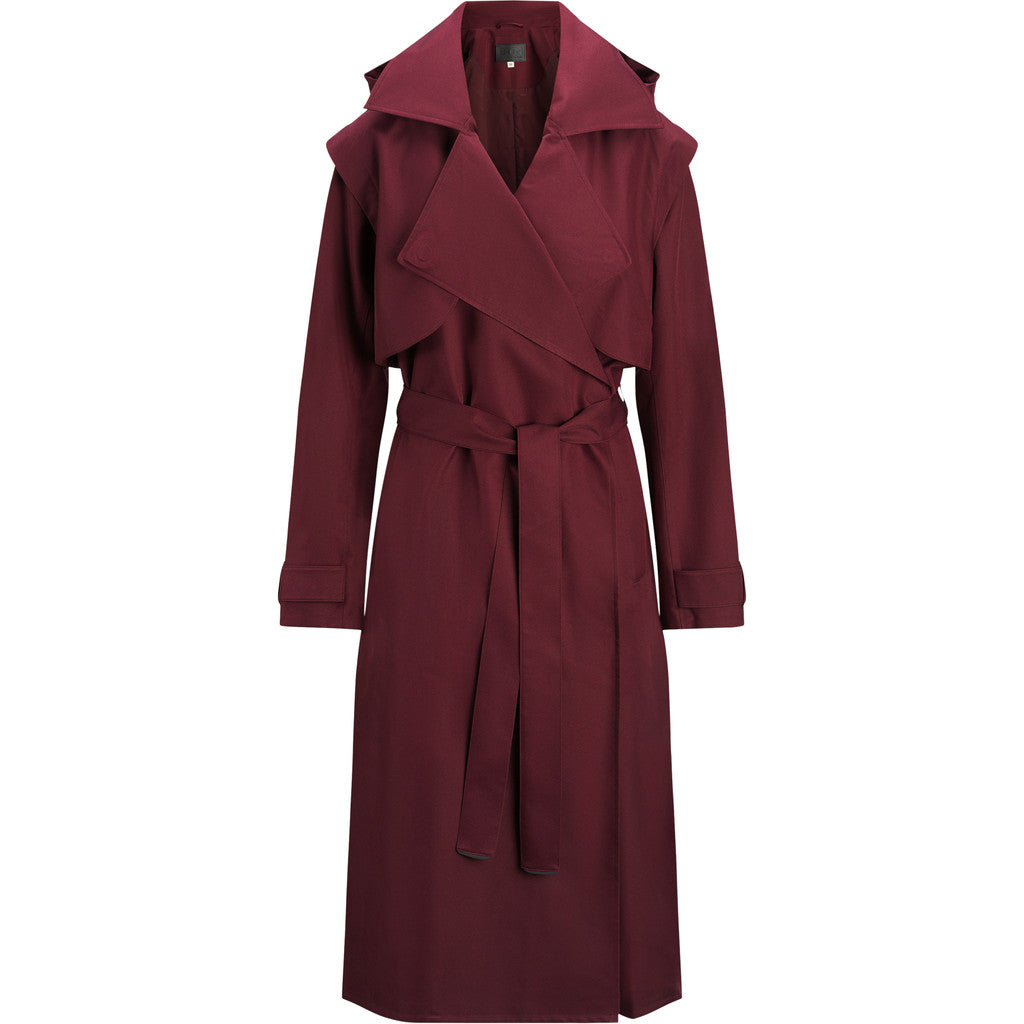 BRGN Regndråpe Trench Coat Coats 475 Wine Red