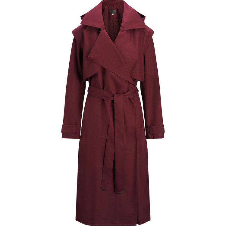BRGN Regndråpe Trench Coat Coats 475 Wine Red