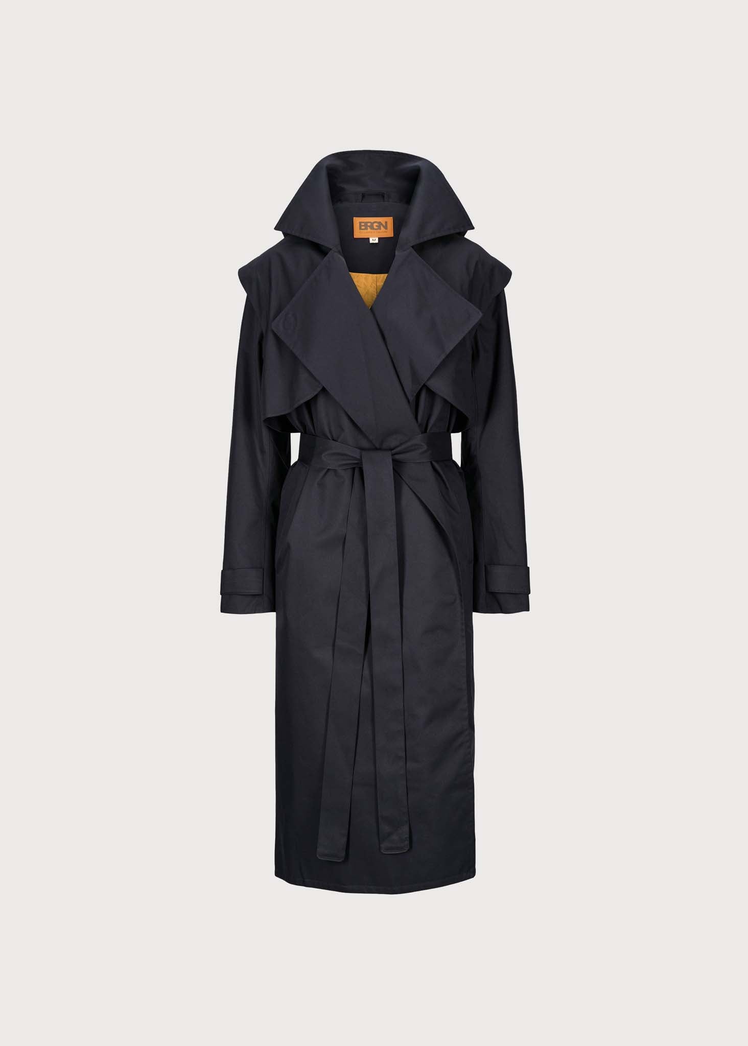 BRGN Regndråpe Trench Coat Coats 795 Dark Navy