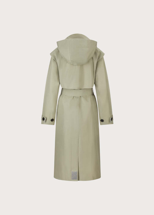 BRGN Regndråpe Trench Coat Coats 830 Green