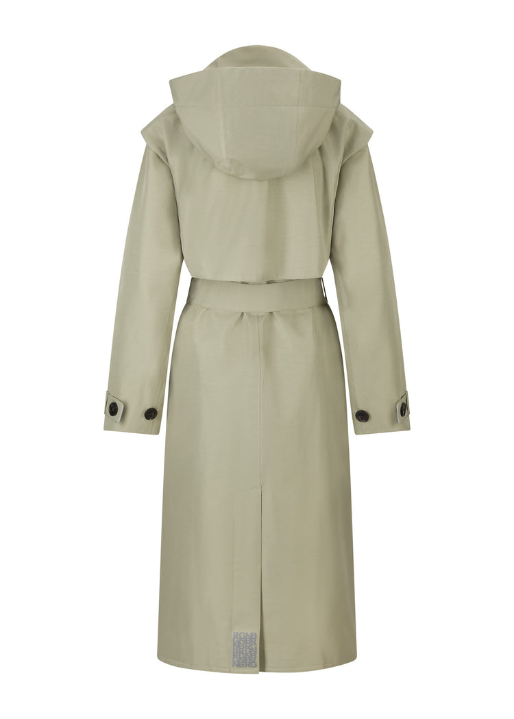 BRGN Regndråpe Trench Coat Coats 830 Green