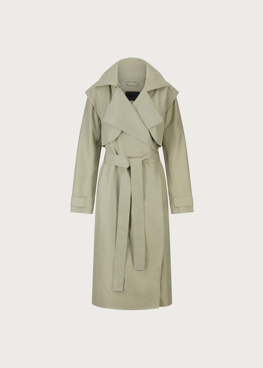 BRGN Regndråpe Trench Coat Coats 830 Green
