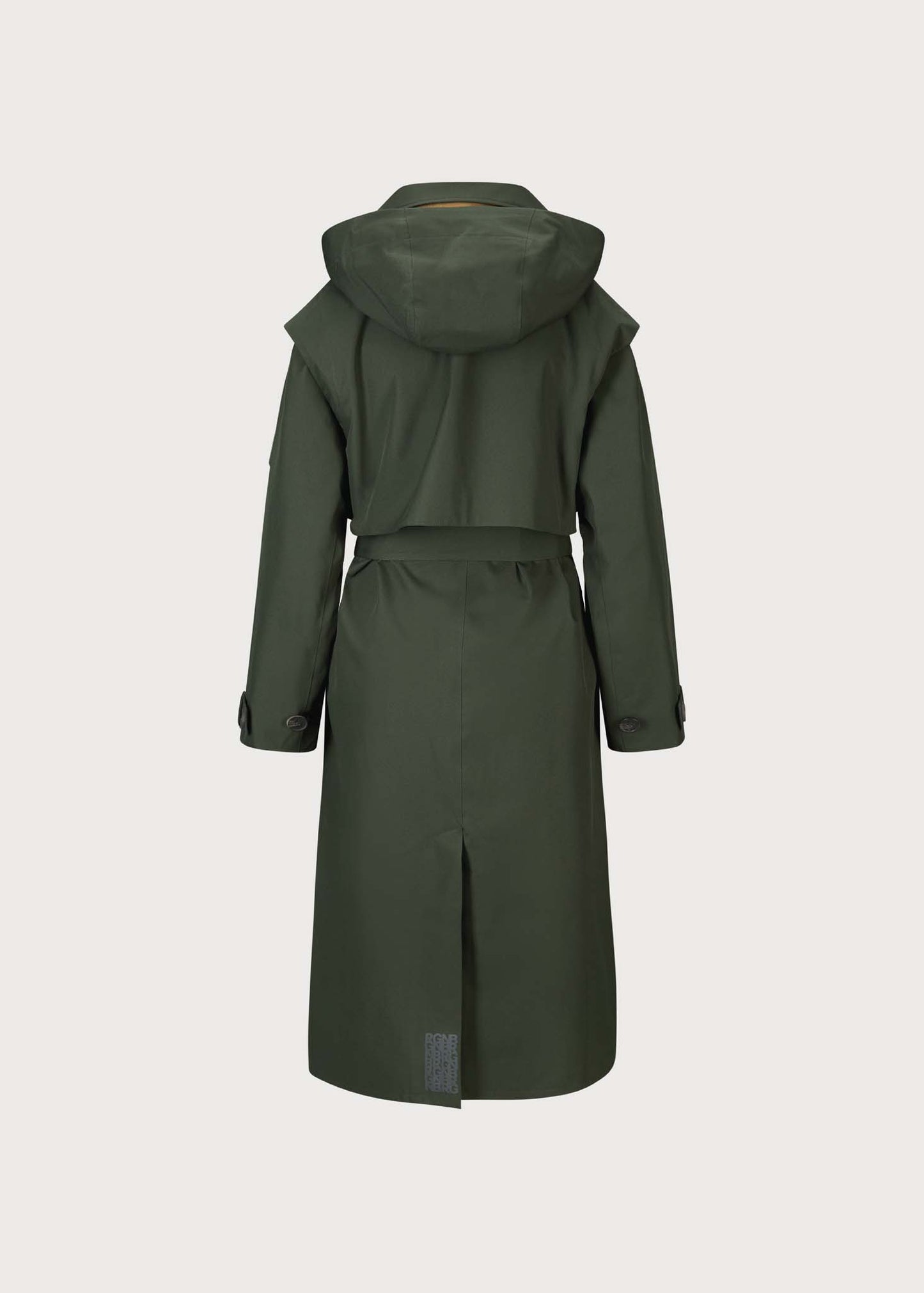 BRGN Regndråpe Trench Coat Coats 880 Rosin Dark Green