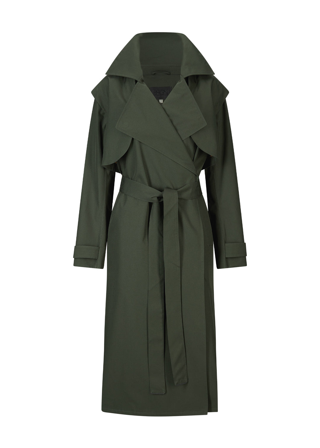 BRGN Regndråpe Trench Coat Coats 880 Rosin Dark Green