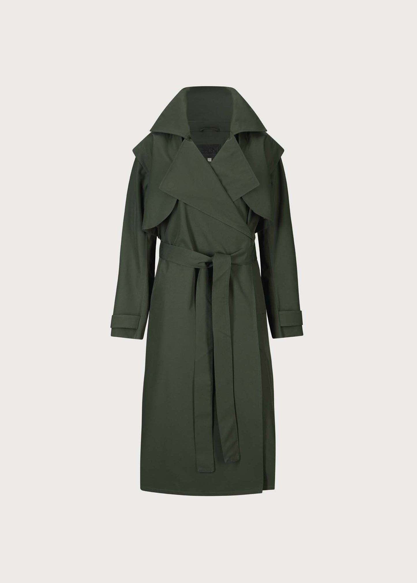 BRGN Regndråpe Trench Coat Coats 880 Rosin Dark Green