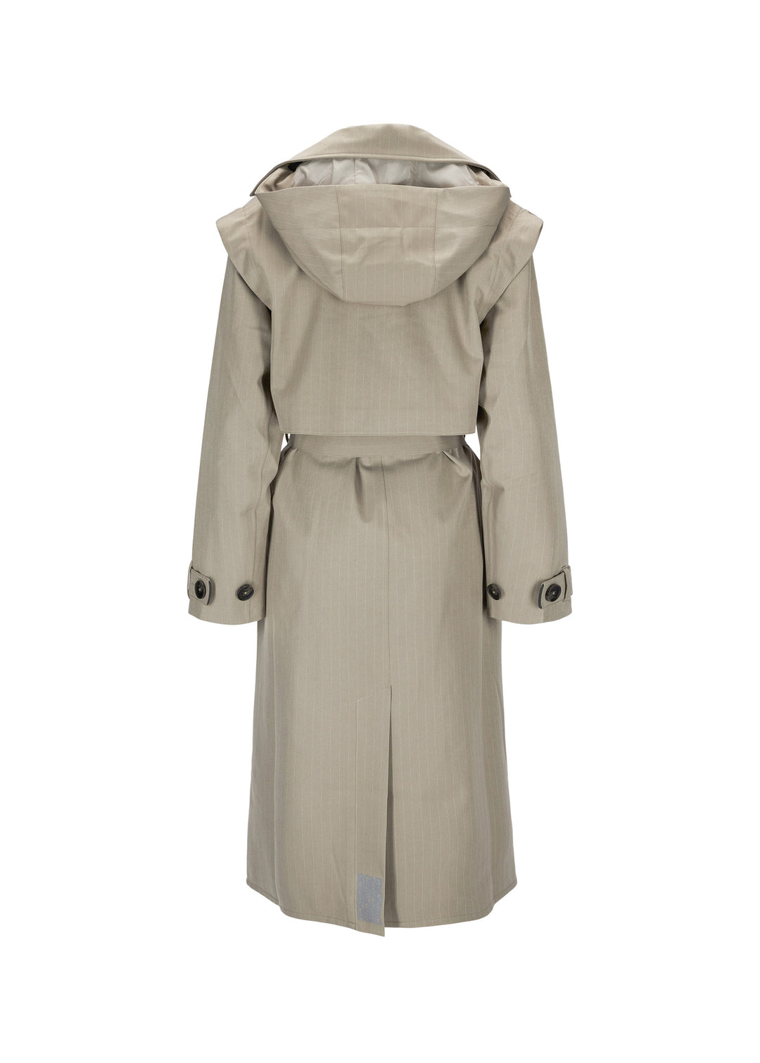 BRGN Regndråpe Trench Coat Coats 139 Taupe Pinstripe