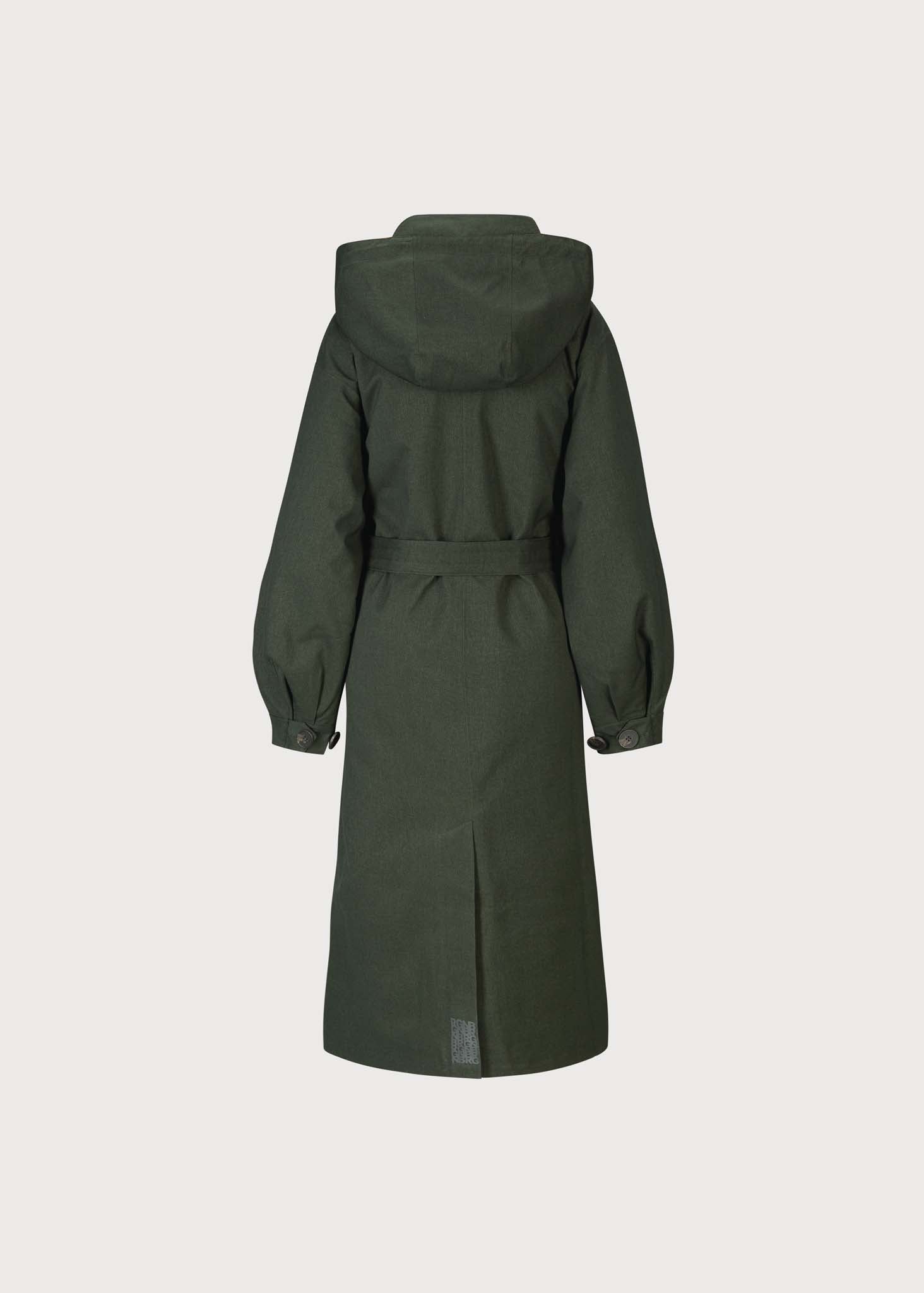 BRGN Rossby Maxi Coat Coats 880 Rosin Dark Green