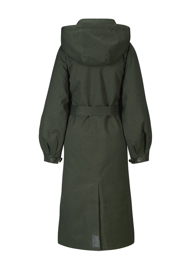 BRGN Rossby Maxi Coat Coats 880 Rosin Dark Green