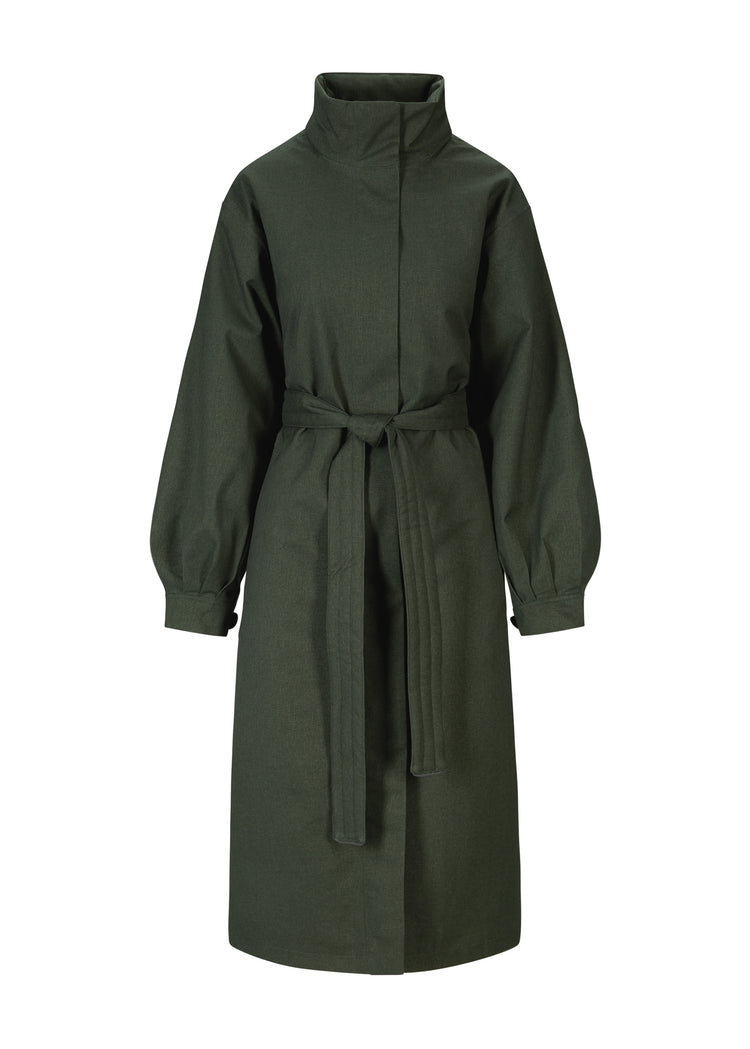 BRGN Rossby Maxi Coat Coats 880 Rosin Dark Green