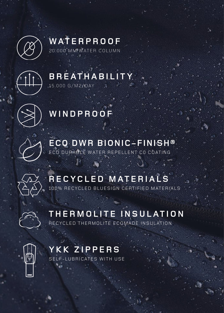 BRGN SNOW Sandviksfjellet 2L Jacket Coats 095 New Black