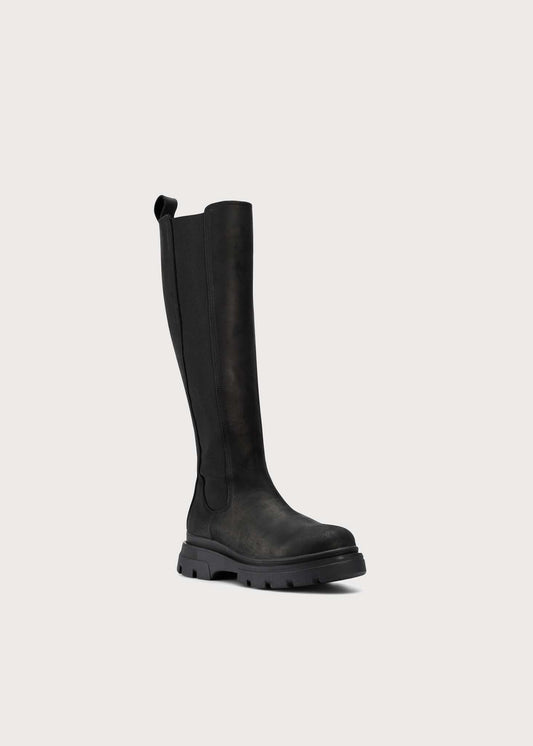 BRGN Slim High Boots Shoes 095 New Black