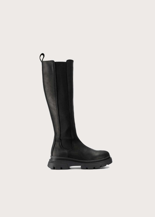 BRGN Slim High Boots Shoes 095 New Black