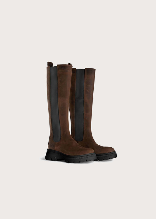 BRGN Slim High Boots Shoes 185 Brown