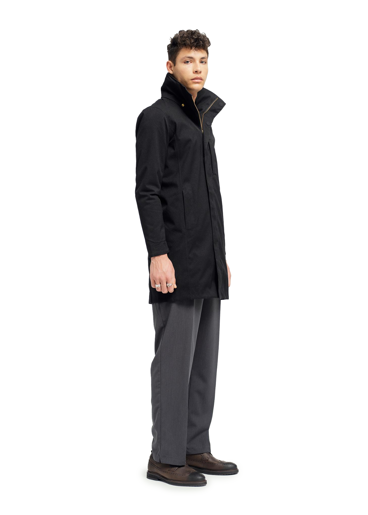 BRGN by Lunde & Gaundal Sludd Coat Coats 095 New Black