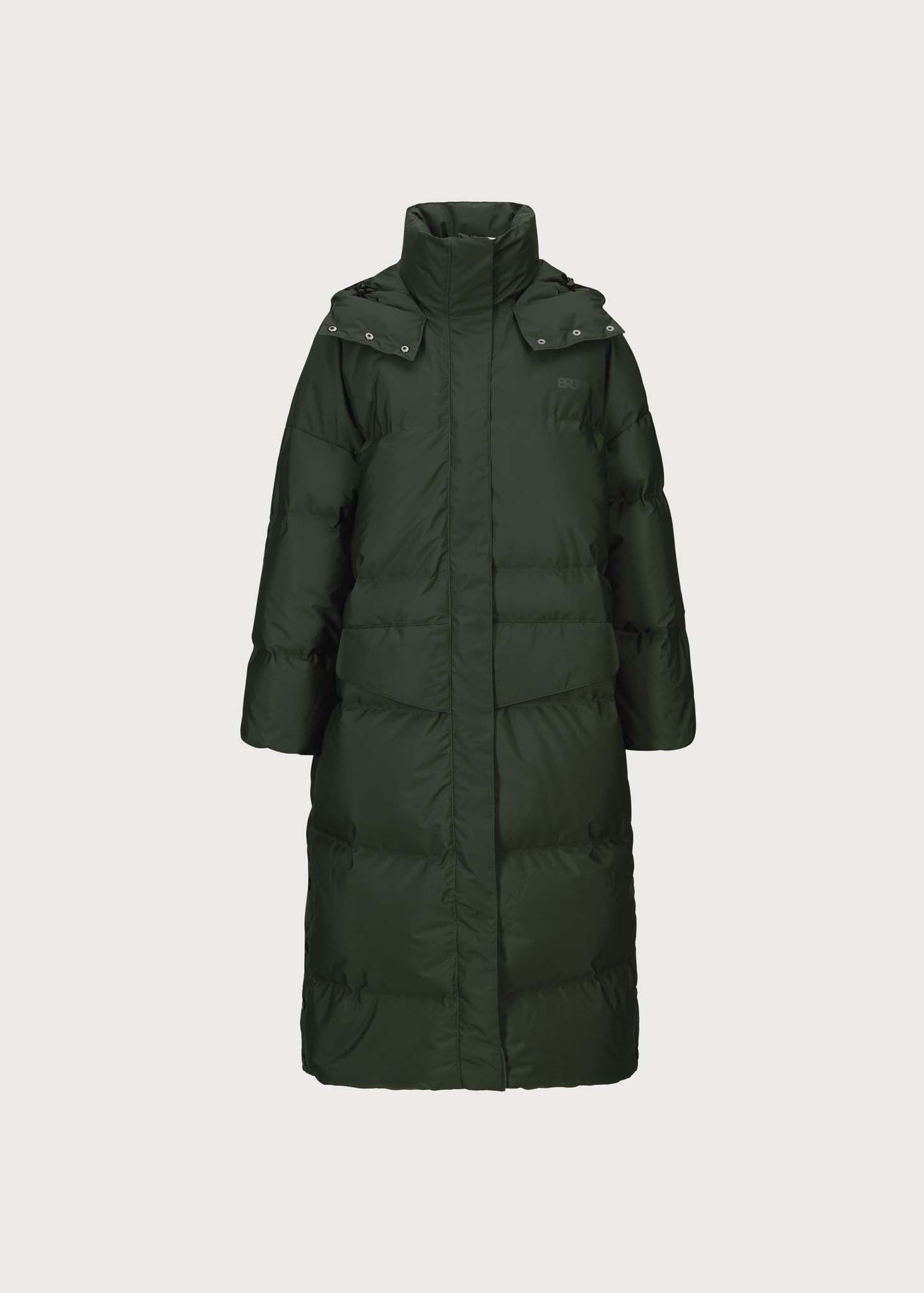 BRGN Snøfall coat Coats 880 Rosin Dark Green