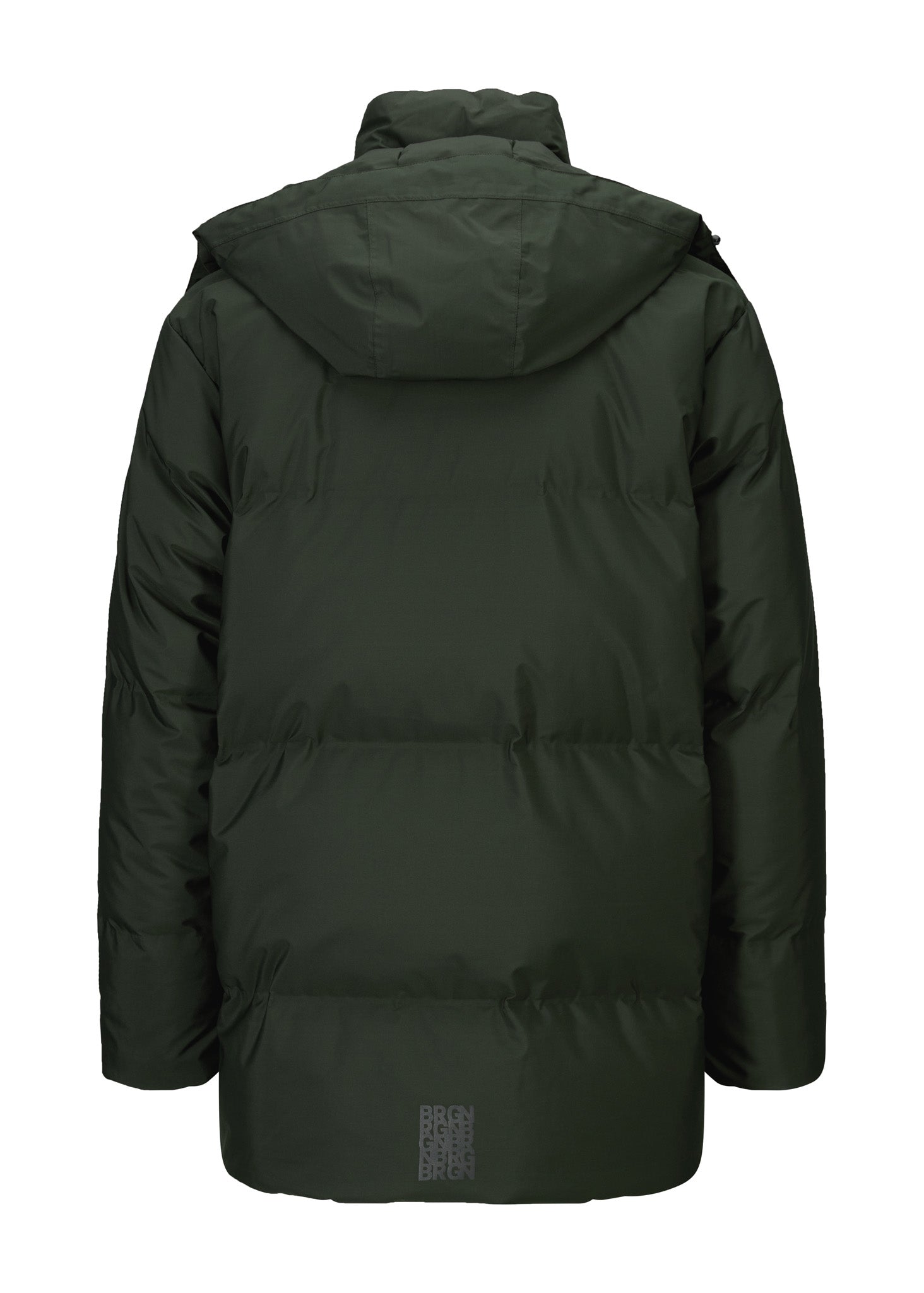 BRGN Snørokk mens down puffer Coats 880 Rosin Dark Green