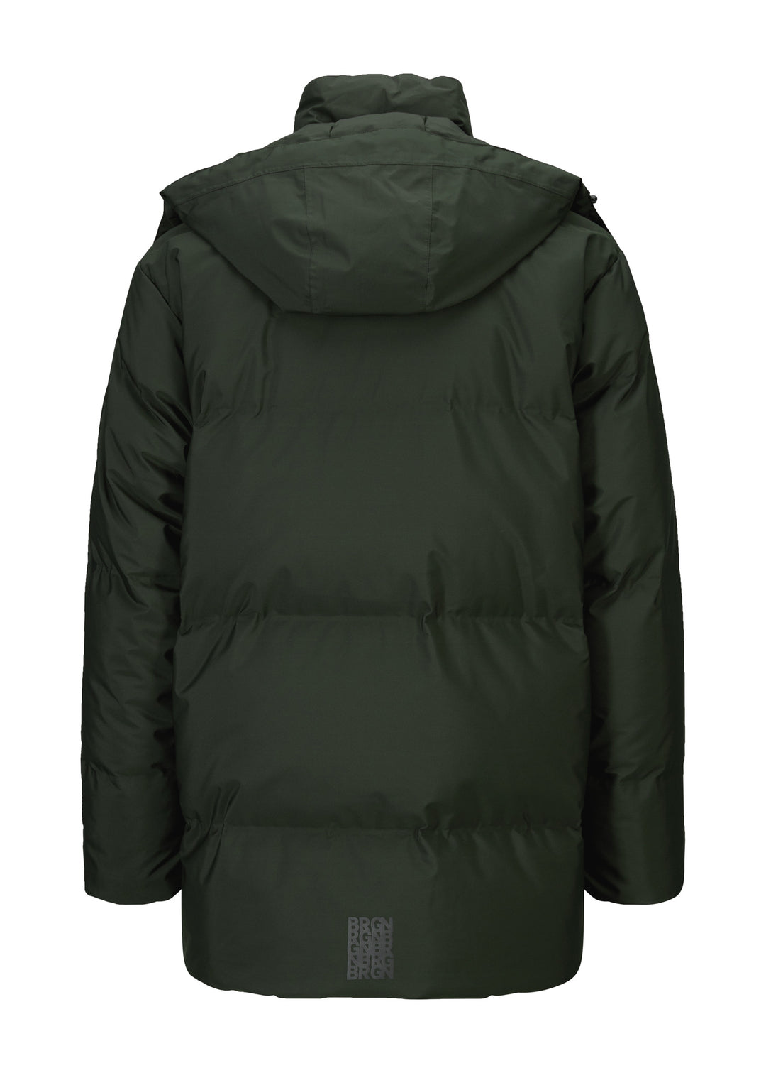 BRGN Snørokk mens down puffer Coats 880 Rosin Dark Green