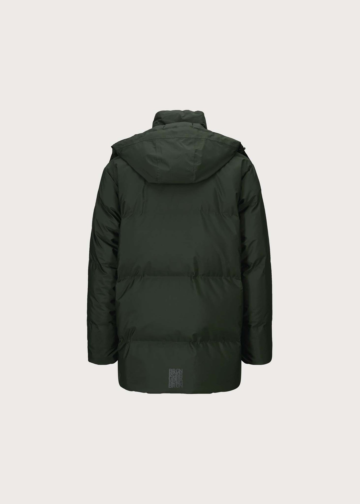 BRGN Snørokk mens down puffer Coats 880 Rosin Dark Green