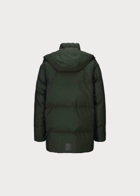 BRGN Snørokk mens down puffer Coats 880 Rosin Dark Green