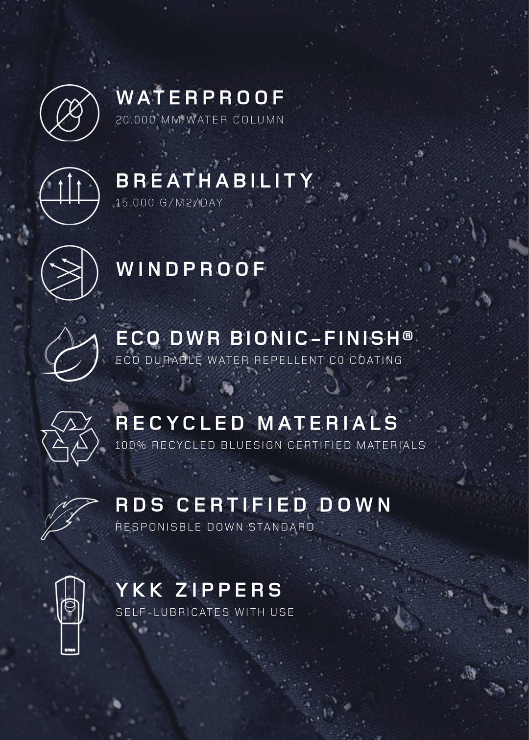 BRGN Snørokk mens down puffer Coats 880 Rosin Dark Green