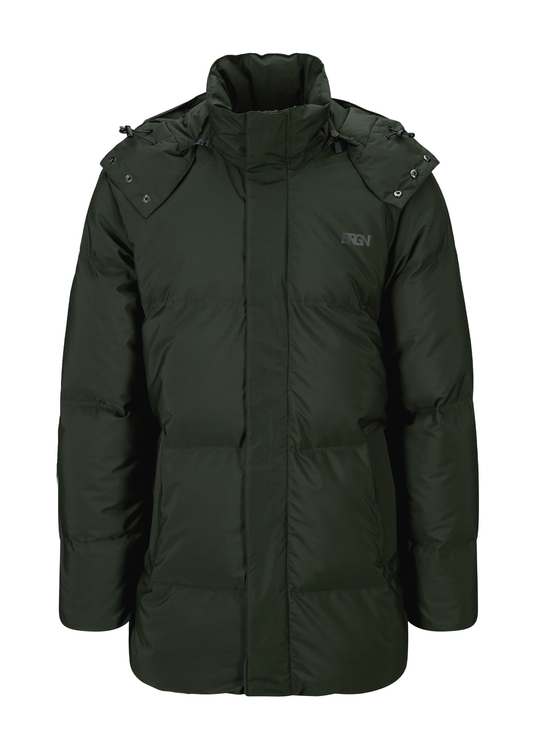 BRGN Snørokk mens down puffer Coats 880 Rosin Dark Green