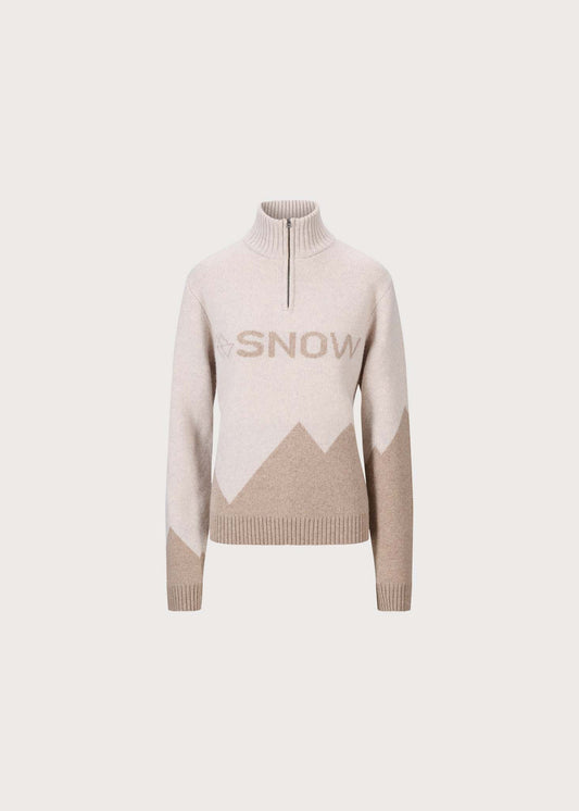 BRGN SNOW Snow Sweater Wool 141 Taupe