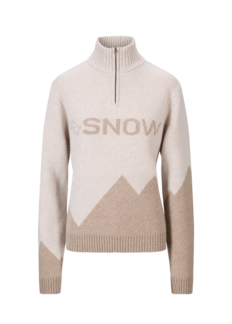 BRGN SNOW Snow Sweater Wool 141 Taupe