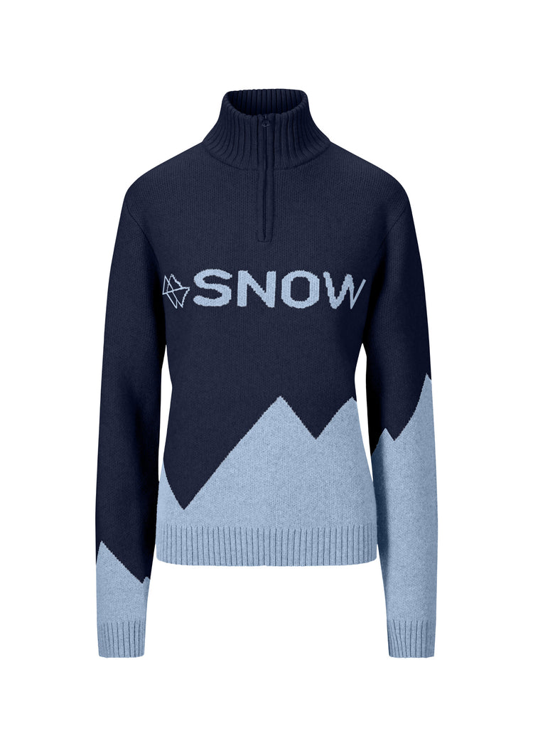 BRGN SNOW Snow Sweater Wool 795 Dark Navy