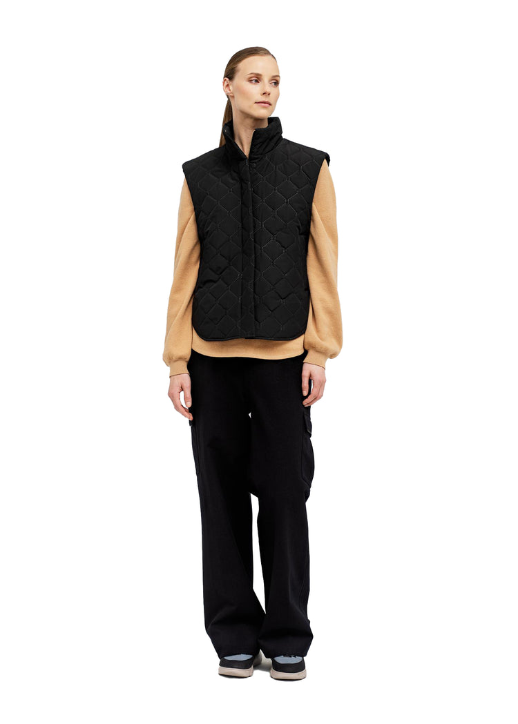 BRGN by Lunde & Gaundal Sollys Vest Womens Vest 095 New Black
