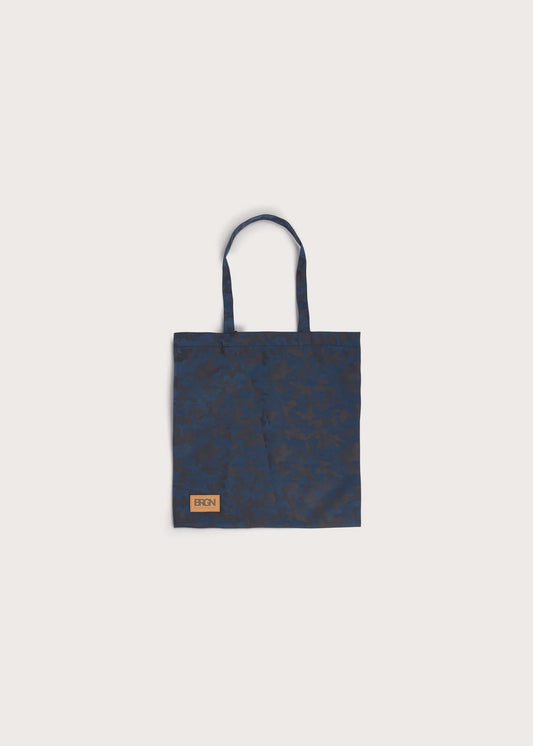 BRGN Tote Bag Marketing Material 770 Blue Tweed