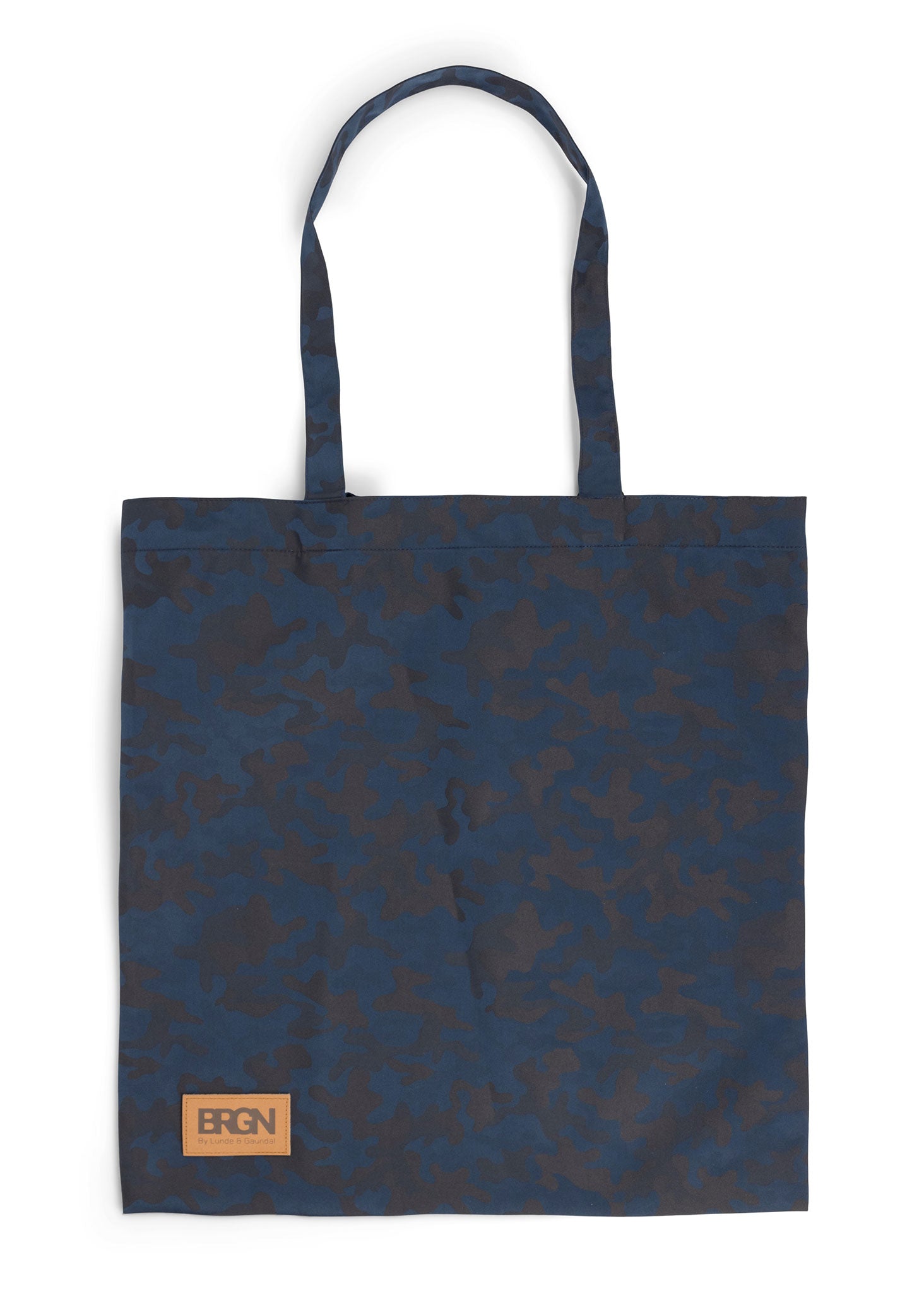 BRGN Tote Bag Marketing Material 978 Blue Jaquard