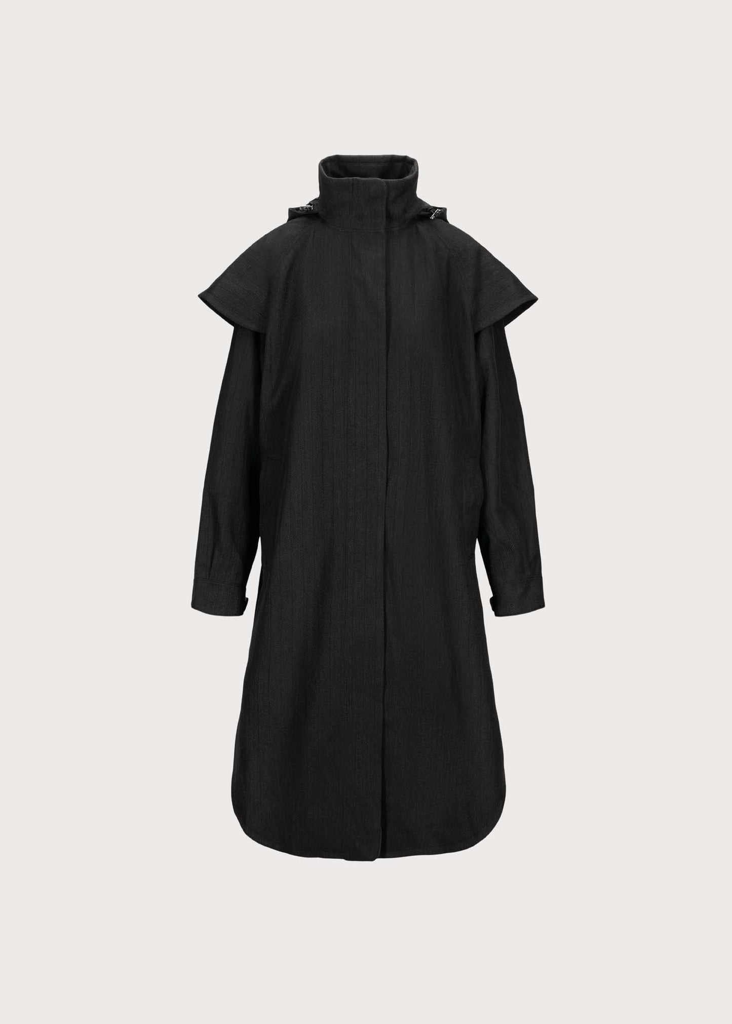 BRGN Tyfon Coat Coats 097 Black Tweed