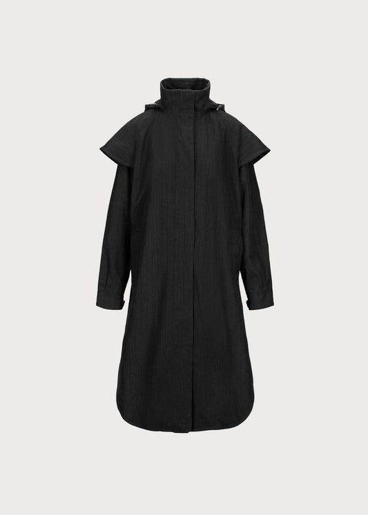 BRGN Tyfon Coat Coats 097 Black Tweed