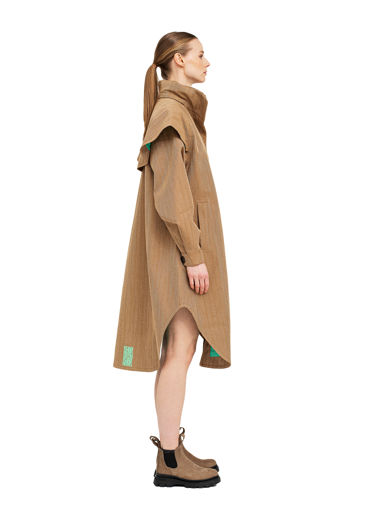 BRGN by Lunde & Gaundal Tyfon Coat Coats 147 Camel Tweed