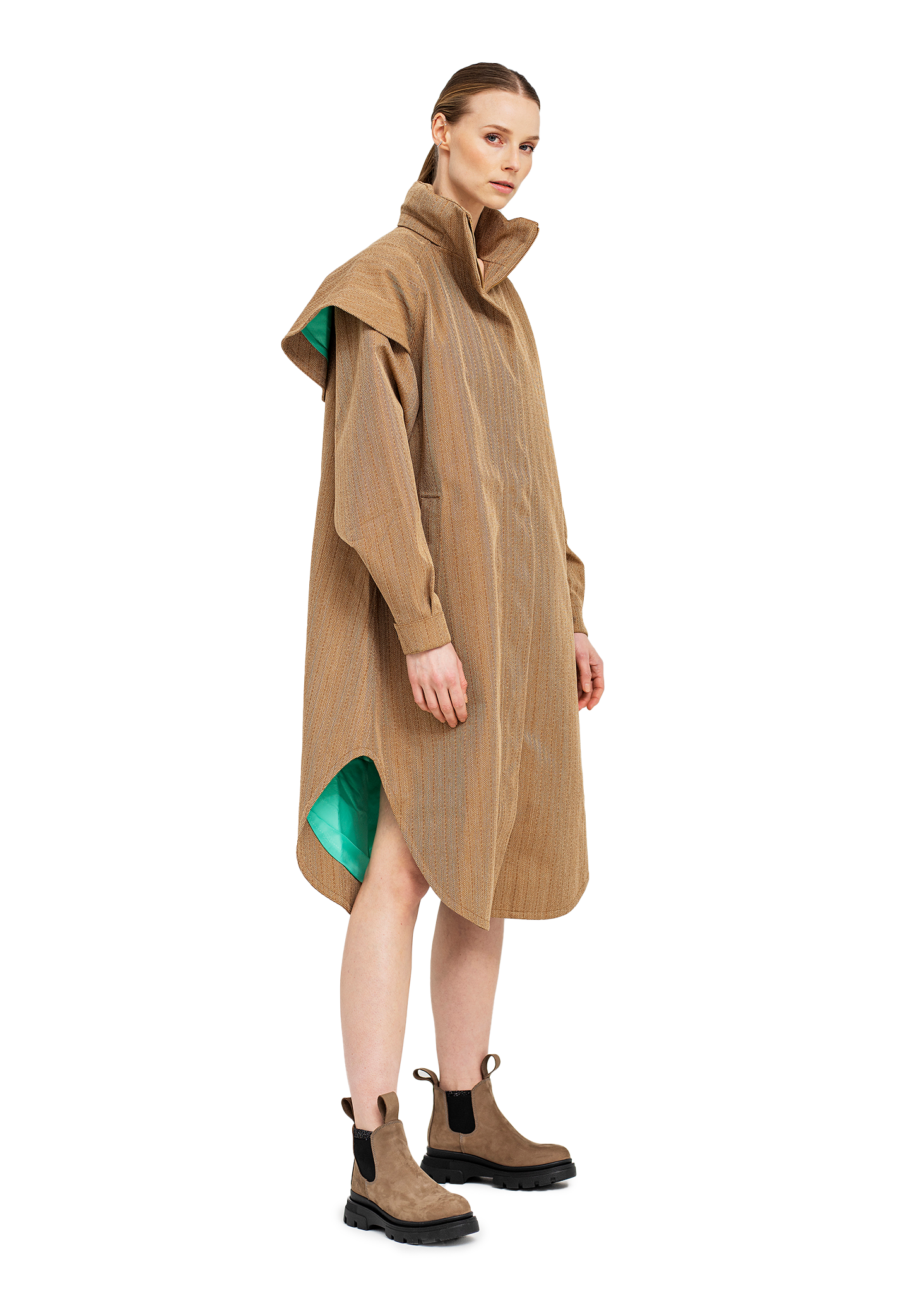BRGN Tyfon Coat Coats 147 Camel Tweed