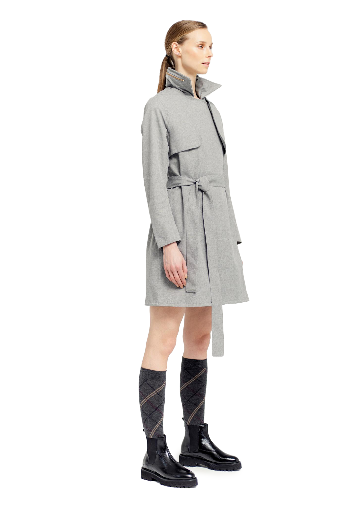 BRGN by Lunde & Gaundal Yr Coat Coats 060 Grey Melange