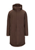 BRGN by Lunde & Gaundal Mens Parka Coats 187 Chocolate Brown