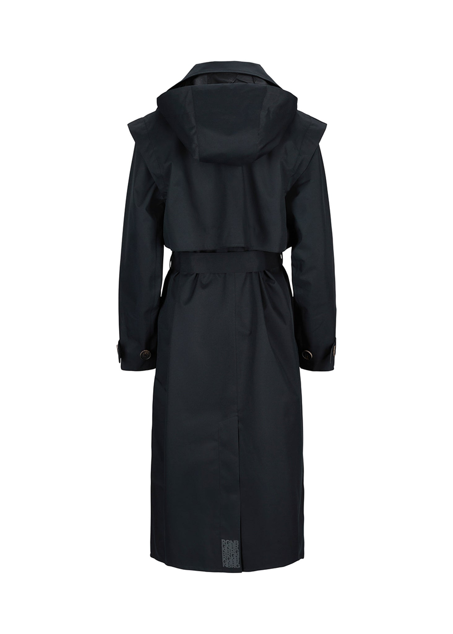 BRGN Regndråpe Trench Coat Coats 095 New Black